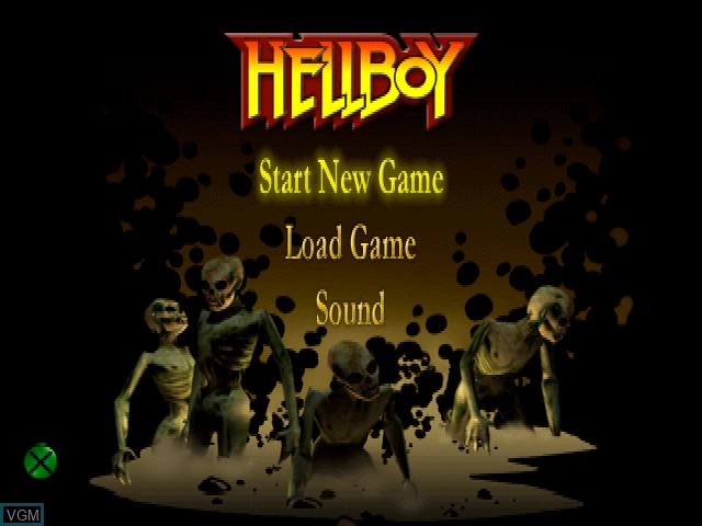 Image de l'ecran titre du jeu Hellboy - Asylum Seeker sur Sony Playstation