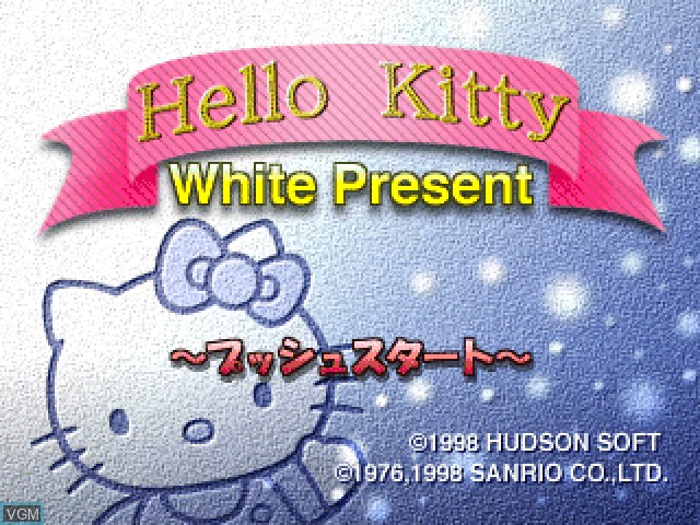 Image de l'ecran titre du jeu Hello Kitty - White Present sur Sony Playstation