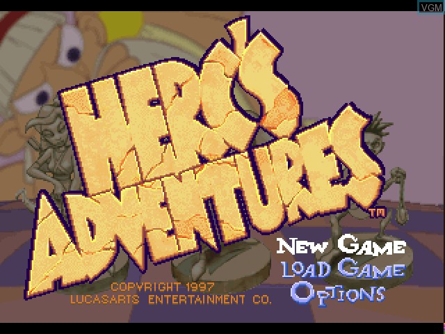 Image de l'ecran titre du jeu Herc's Adventures sur Sony Playstation