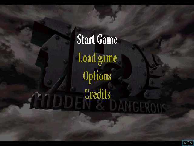 Image de l'ecran titre du jeu Hidden & Dangerous sur Sony Playstation