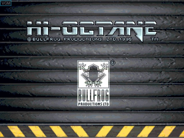 Image de l'ecran titre du jeu Hi-Octane - The Track Fights Back! sur Sony Playstation