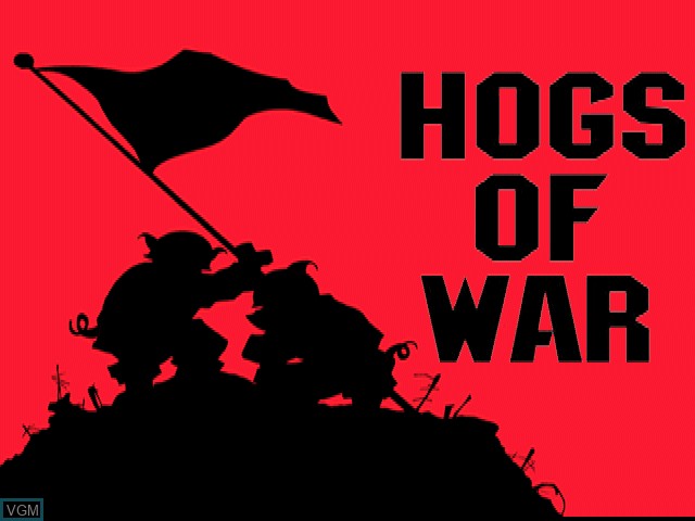 Image de l'ecran titre du jeu Hogs of War sur Sony Playstation
