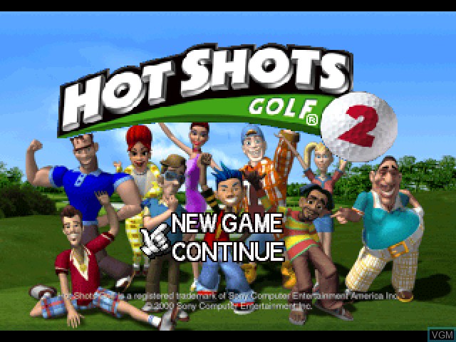 Image de l'ecran titre du jeu Hot Shots Golf 2 sur Sony Playstation