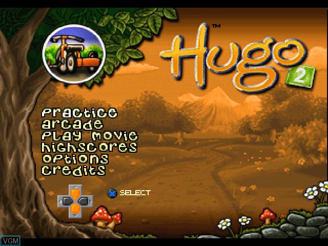 Image de l'ecran titre du jeu Hugo 2 sur Sony Playstation