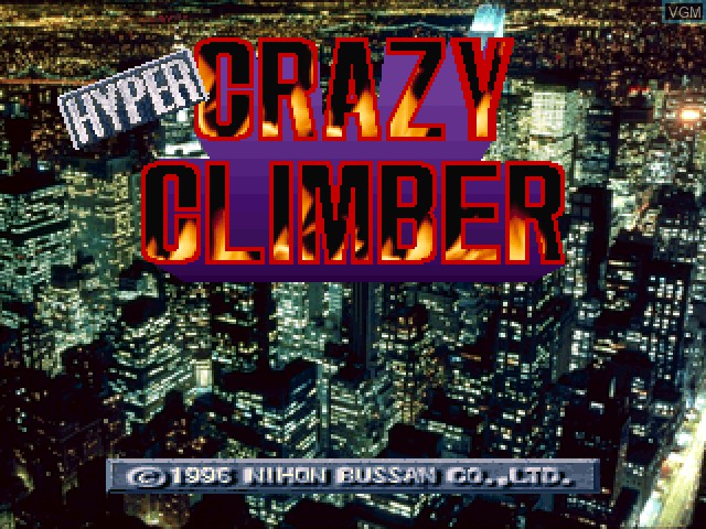 Image de l'ecran titre du jeu Hyper Crazy Climber sur Sony Playstation