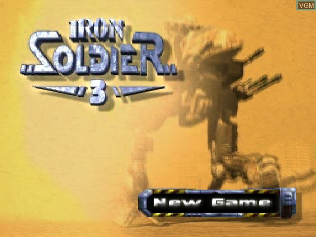 Image de l'ecran titre du jeu Iron Soldier 3 sur Sony Playstation
