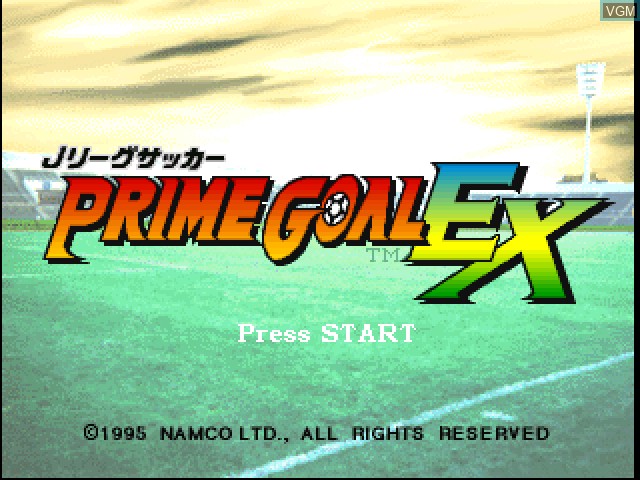 Image de l'ecran titre du jeu J.League Soccer Prime Goal EX sur Sony Playstation