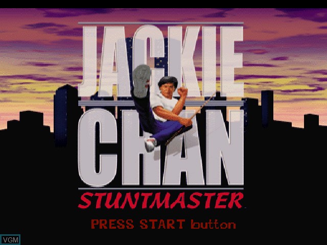 Image de l'ecran titre du jeu Jackie Chan - Stuntmaster sur Sony Playstation