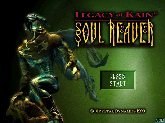 Image de l'ecran titre du jeu Legacy of Kain - Soul Reaver sur Sony Playstation