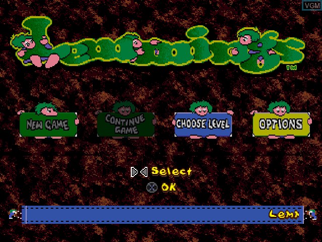 Image de l'ecran titre du jeu Lemmings & Oh No! More Lemmings sur Sony Playstation