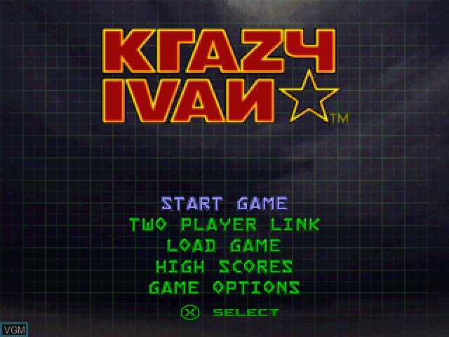 Image de l'ecran titre du jeu Krazy Ivan sur Sony Playstation