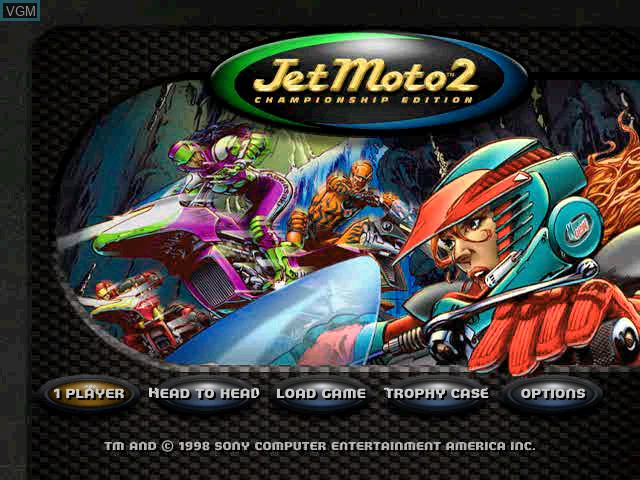 Image de l'ecran titre du jeu Jet Moto 2 sur Sony Playstation