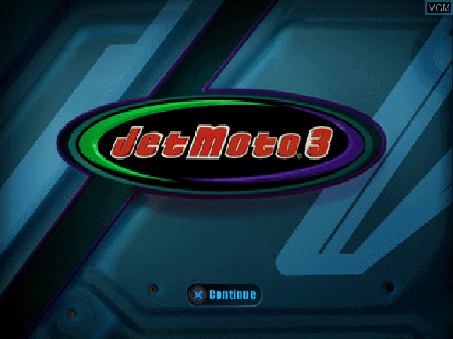 Image de l'ecran titre du jeu Jet Moto 3 sur Sony Playstation