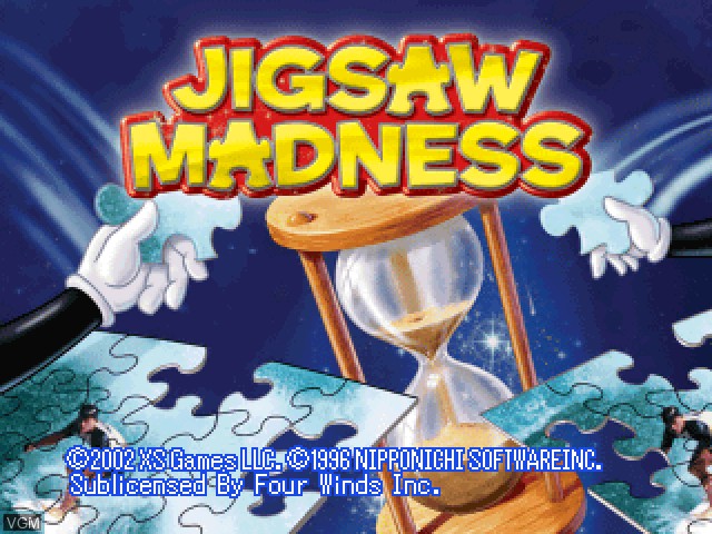 Image de l'ecran titre du jeu Jigsaw Madness sur Sony Playstation