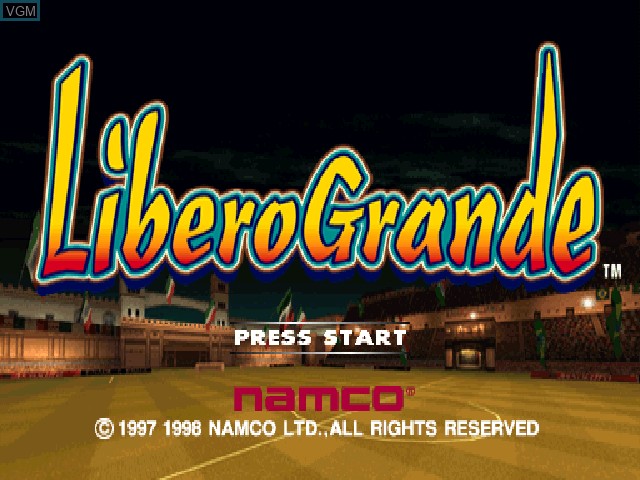 Image de l'ecran titre du jeu Libero Grande sur Sony Playstation