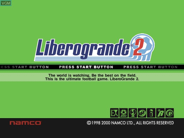 Image de l'ecran titre du jeu Liberogrande 2 sur Sony Playstation