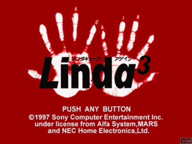 Image de l'ecran titre du jeu Linda Cube Again sur Sony Playstation