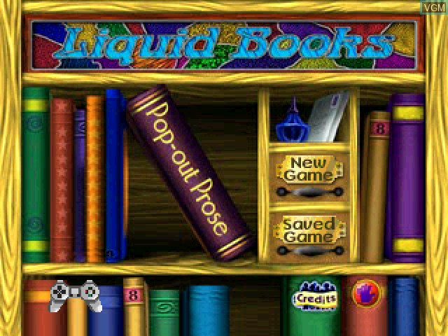 Image de l'ecran titre du jeu Liquid Books Adventure 5 - Pop-Out Prose sur Sony Playstation