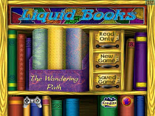 Image de l'ecran titre du jeu Liquid Books Adventure 6 - The Wandering Path sur Sony Playstation