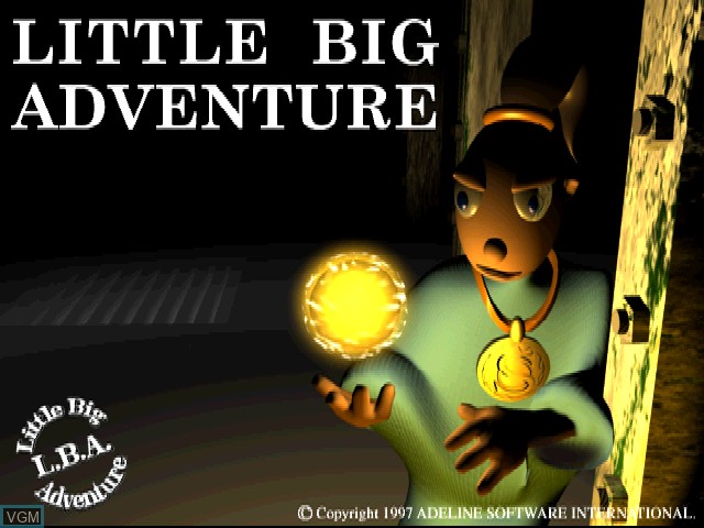 Image de l'ecran titre du jeu Little Big Adventure sur Sony Playstation