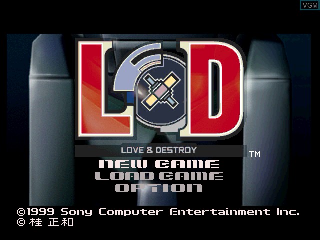 Image de l'ecran titre du jeu Love & Destroy sur Sony Playstation