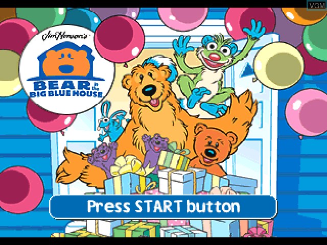 Image de l'ecran titre du jeu Jim Henson's Bear in the Big Blue House sur Sony Playstation