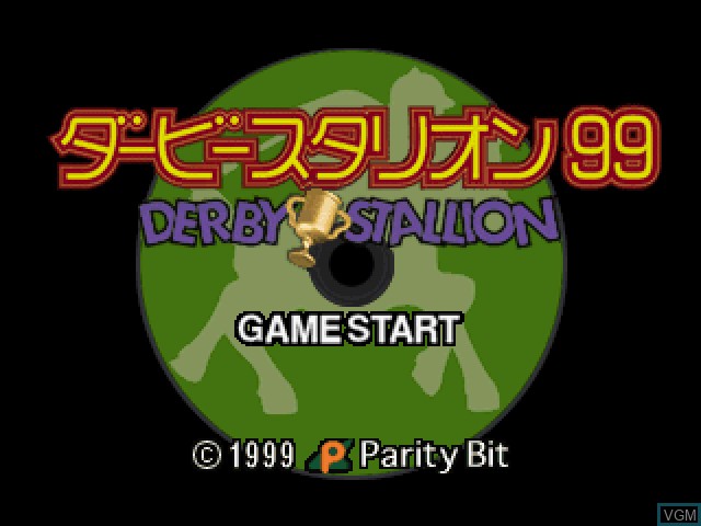 Image de l'ecran titre du jeu Derby Stallion '99 sur Sony Playstation