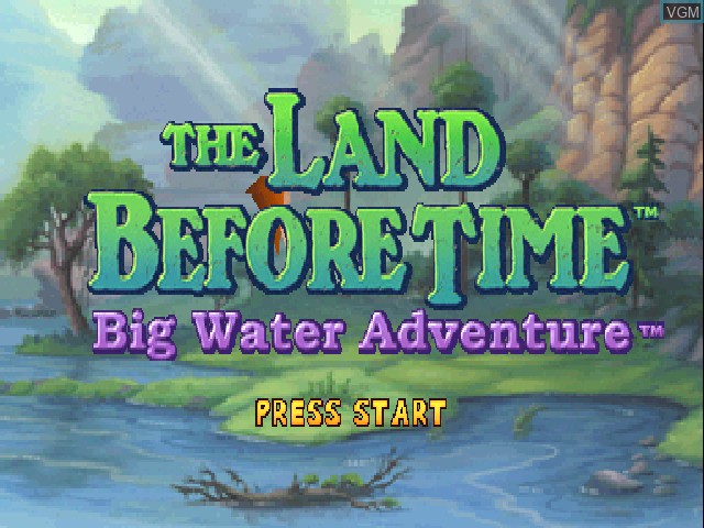 Image de l'ecran titre du jeu Land Before Time, The - Big Water Adventure sur Sony Playstation