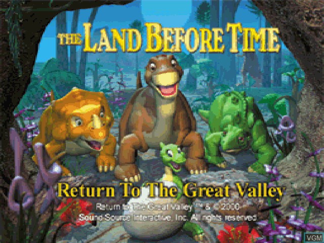 Image de l'ecran titre du jeu Land Before Time, The - Return to the Great Valley sur Sony Playstation