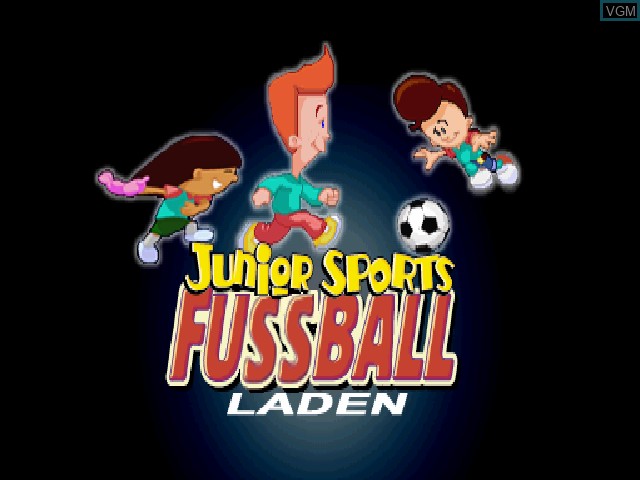 Image de l'ecran titre du jeu Junior Sports Football sur Sony Playstation