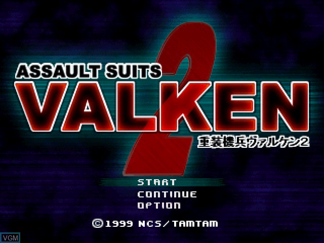 Image de l'ecran titre du jeu Assault Suits Valken 2 sur Sony Playstation