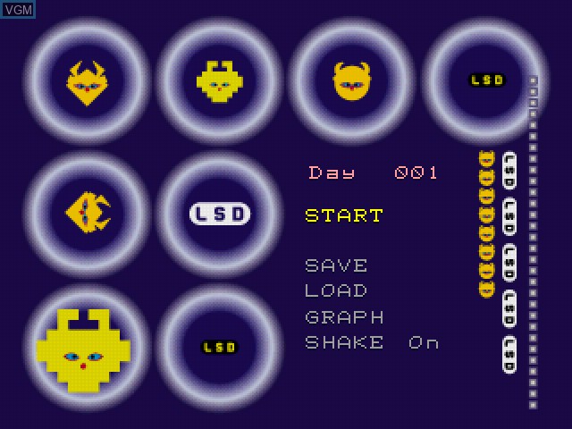 Image de l'ecran titre du jeu LSD sur Sony Playstation