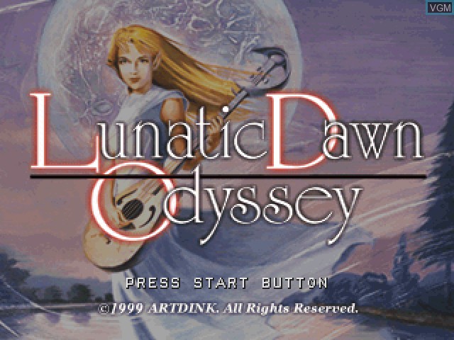 Image de l'ecran titre du jeu Lunatic Dawn Odyssey sur Sony Playstation