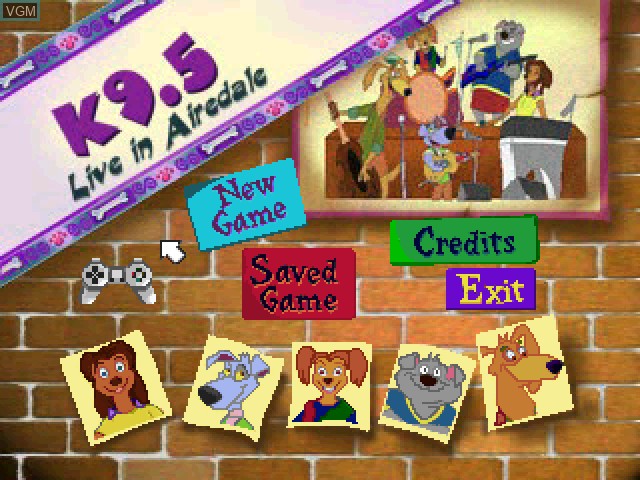 Image de l'ecran titre du jeu K9.5 1 - Live in Airdale sur Sony Playstation