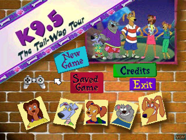 Image de l'ecran titre du jeu K9.5 4 - The Tail-Wag Tour sur Sony Playstation