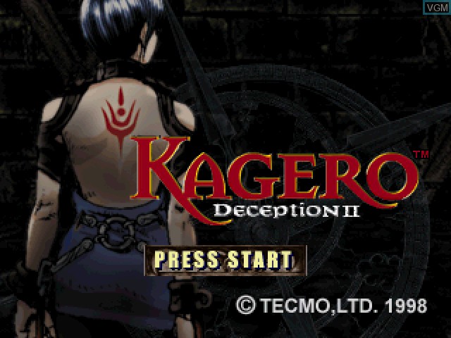 Image de l'ecran titre du jeu Kagero - Deception II sur Sony Playstation