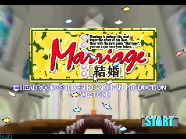 Image de l'ecran titre du jeu Kekkon - Marriage sur Sony Playstation