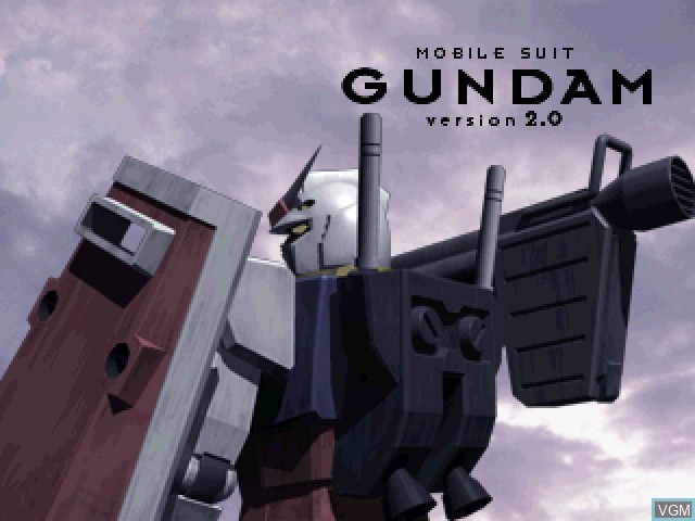 Image de l'ecran titre du jeu Kidou Senshi Gundam Version 2.0 sur Sony Playstation