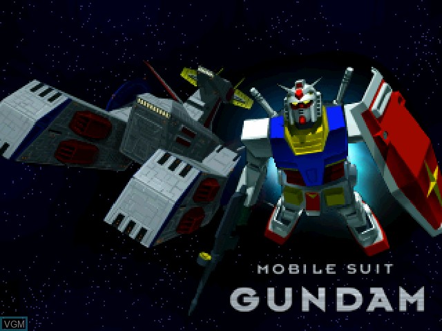 Image de l'ecran titre du jeu Mobile Suit Gundam sur Sony Playstation