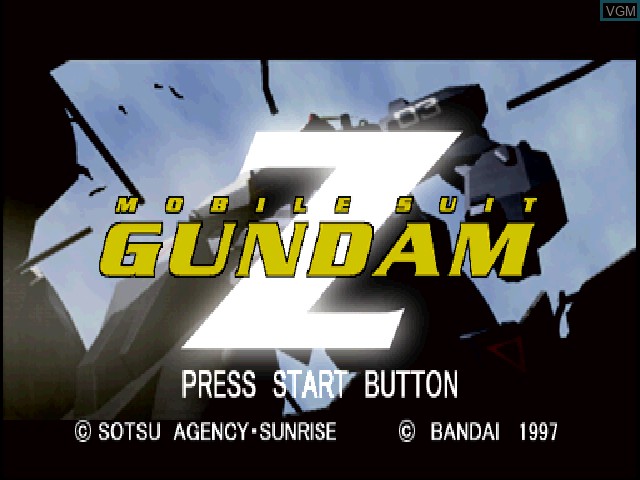 Image de l'ecran titre du jeu Mobile Suit Z-Gundam sur Sony Playstation