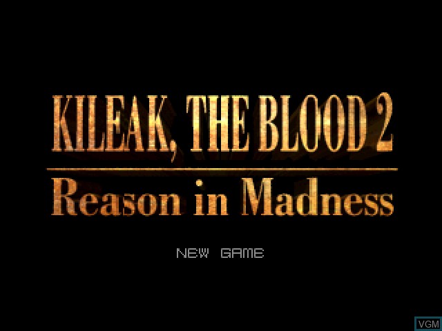 Image de l'ecran titre du jeu Kileak - The Blood 2 - Reason in Madness sur Sony Playstation