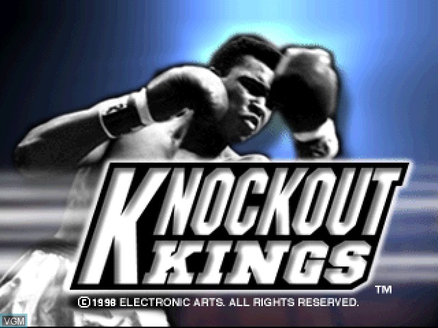 Image de l'ecran titre du jeu Knockout Kings sur Sony Playstation