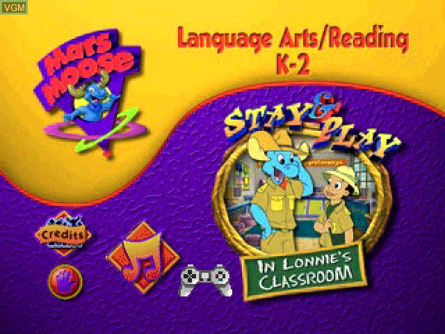 Image de l'ecran titre du jeu A Mars Moose Adventure - Stay & Play 3 - In Lonnie's Classroom sur Sony Playstation