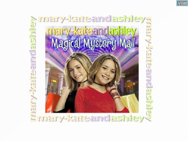 Image de l'ecran titre du jeu Mary-Kate and Ashley - Magical Mystery Mall sur Sony Playstation