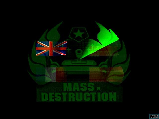 Image de l'ecran titre du jeu Mass Destruction sur Sony Playstation