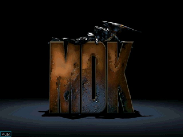 Image de l'ecran titre du jeu MDK sur Sony Playstation