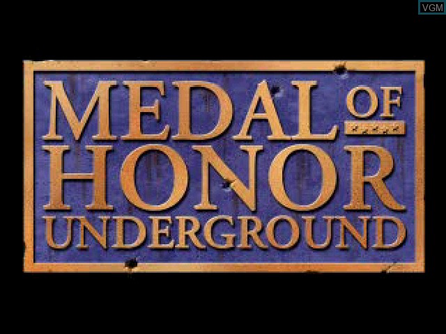 Image de l'ecran titre du jeu Medal of Honor Underground sur Sony Playstation