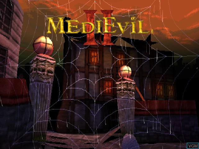 Image de l'ecran titre du jeu Medievil sur Sony Playstation