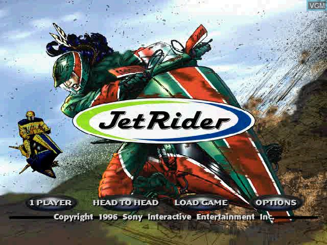Image de l'ecran titre du jeu Jet Rider sur Sony Playstation