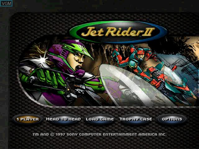 Image de l'ecran titre du jeu Jet Rider 2 sur Sony Playstation